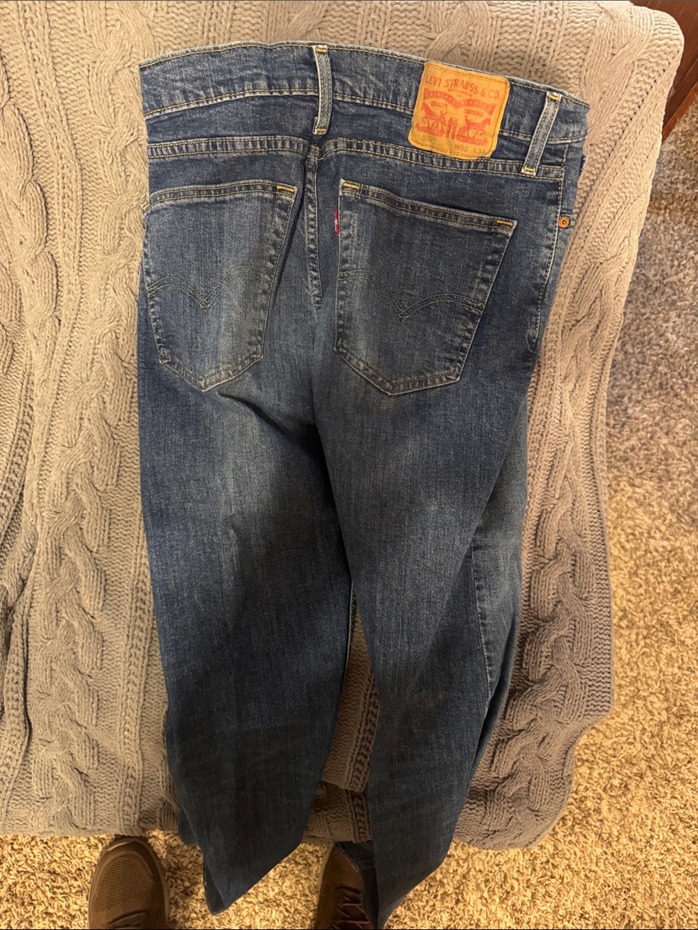Levi's 510 Relaxed Fit Blue Denim Jeans W 32 L 34